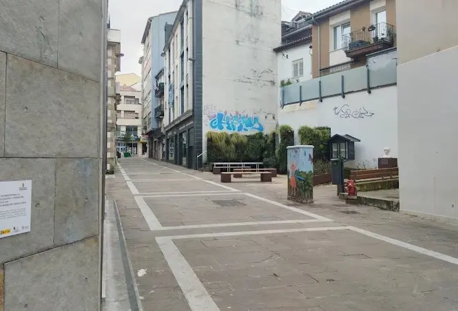 Inmediaciones del Teatro Municipal Concha Espina, donde tuvo lugar el incidente. / A.E.