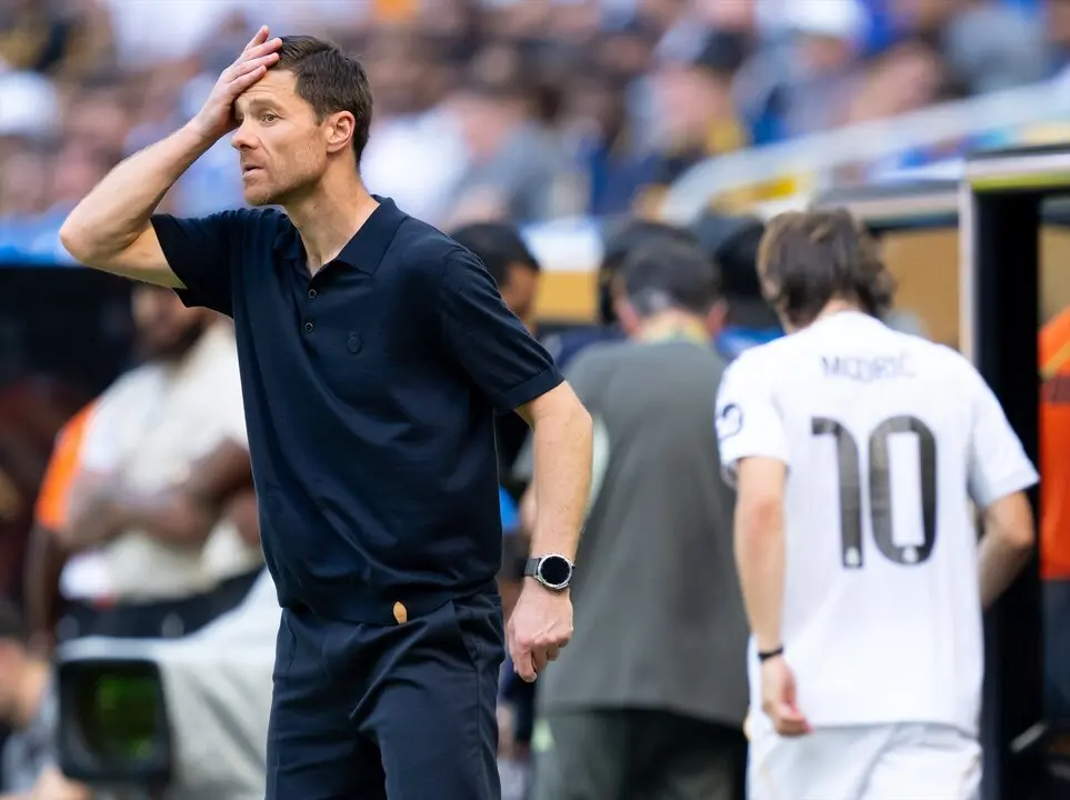 Xabi Alonso durante el partido del Mundial de Clubes entre Real Madrid y Al-Hilal. / Sven Hoppe