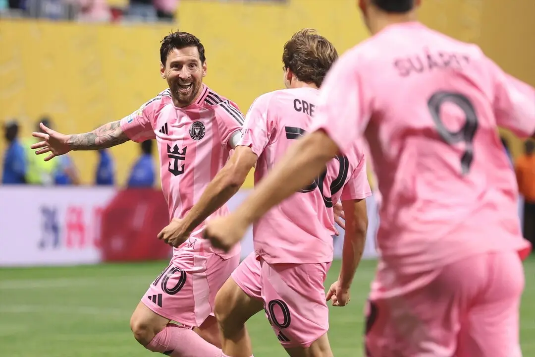 Leo Messi celebra su gol ante el Oporto. / David Klein