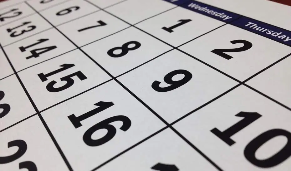 Vista de un calendario. / EP