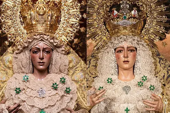 Antes y después de la Virgen de la Esperanza Macarena / Hermandad de La Macarena