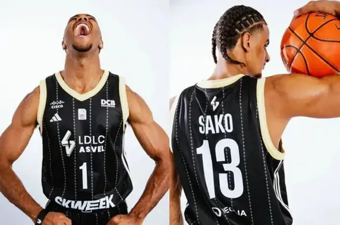 Neal Sako, en el Media Day del ASVEL Villeurbanne. / x