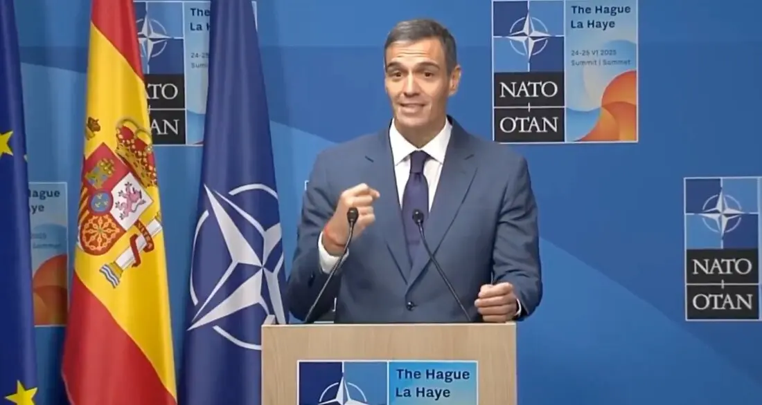 Pedro S&aacute;nchez tras la cumbre de la OTAN. / X