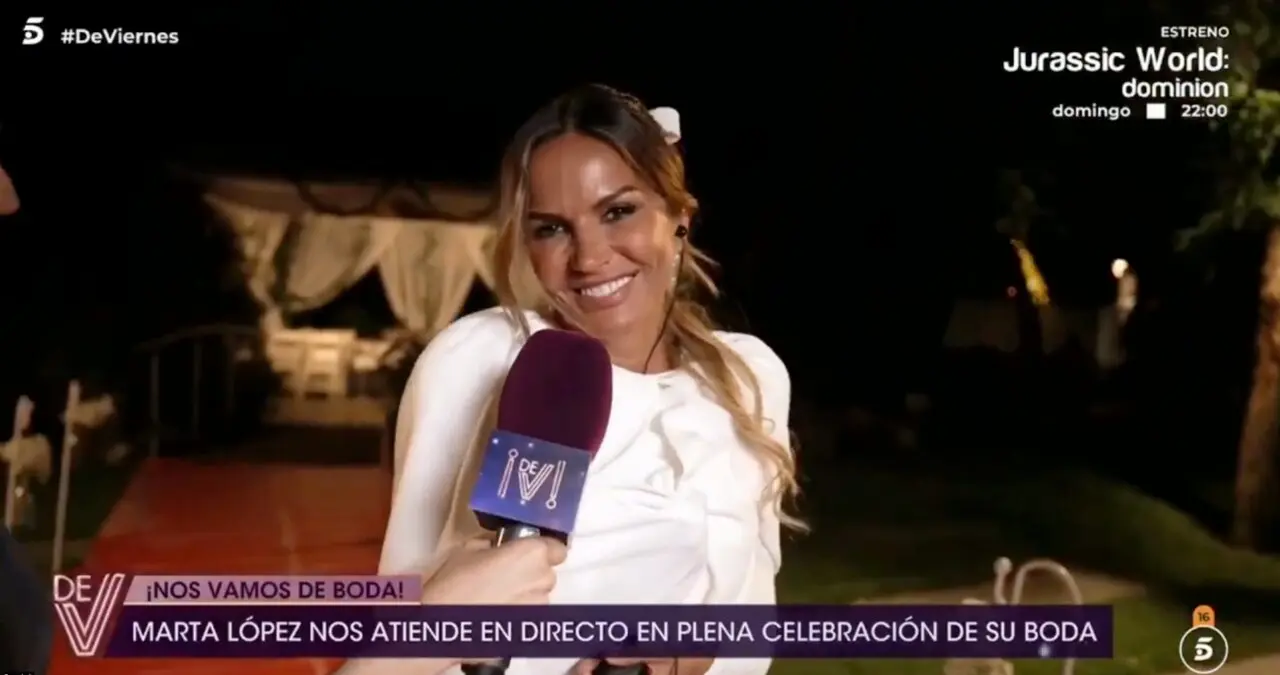 Marta L&oacute;pez durante un directo en De Viernes. / X