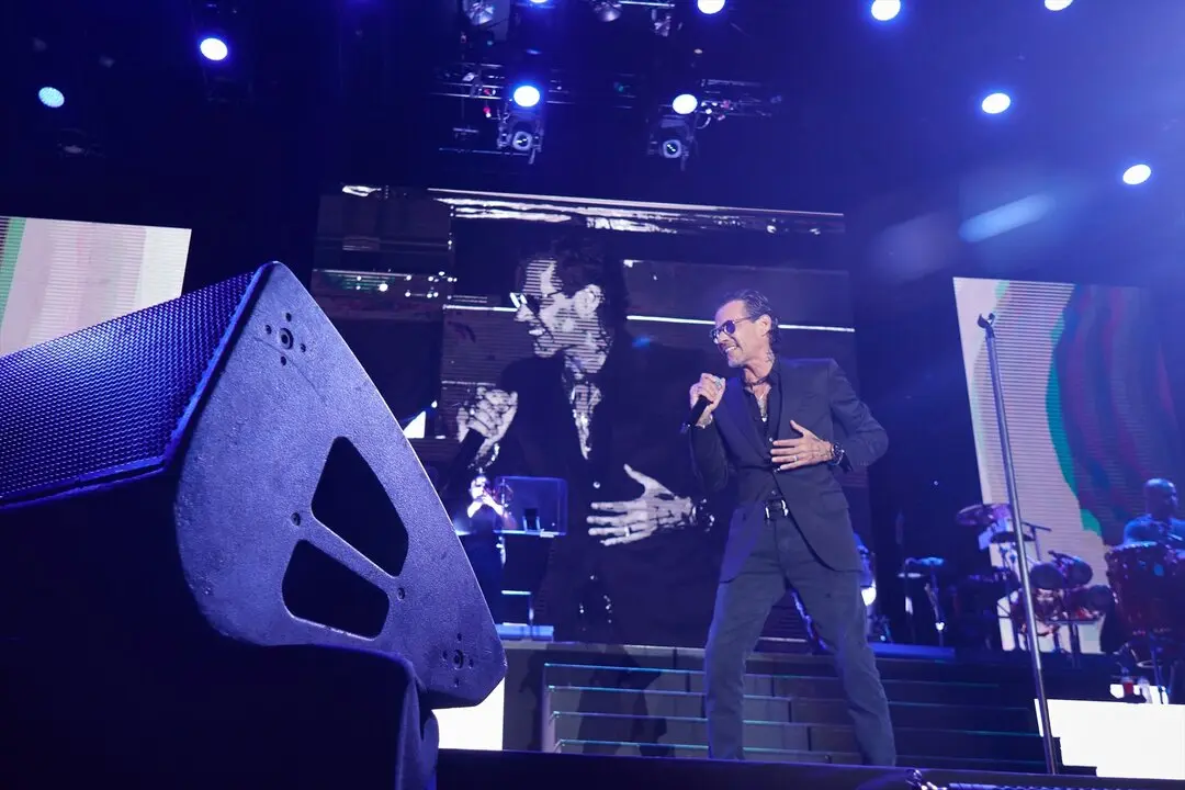 El cantante Marc Anthony durante un concierto. / Eduardo Sanz