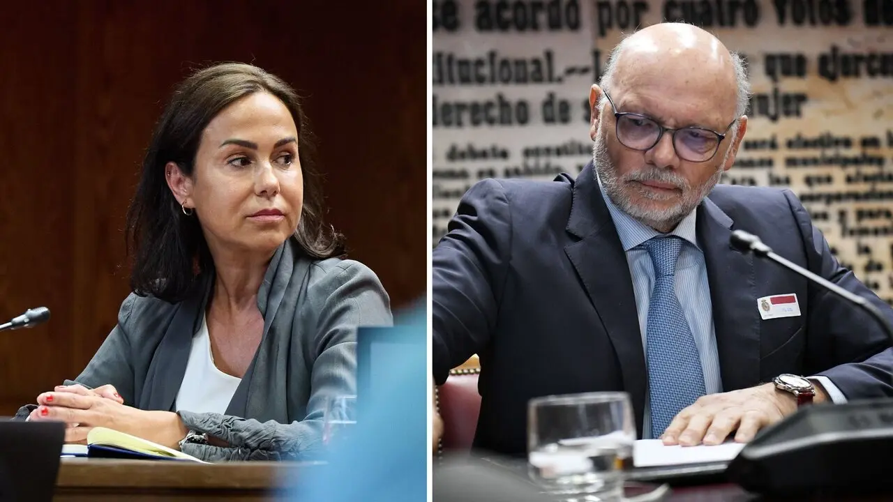 La expresidenta de Adif, Isabel Pardo de Vera y el exdirector general de Carreteras, Javier Herrero. / EP