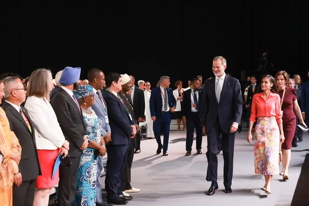 Los reyes Felipe VI y Letizia, en la cumbre de la ONU. / Casa Real