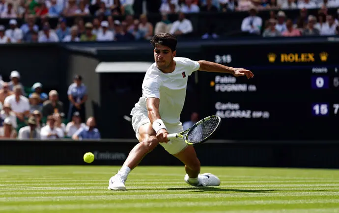 El tenista murciano Carlos Alcaraz en Wimbledon. / ep