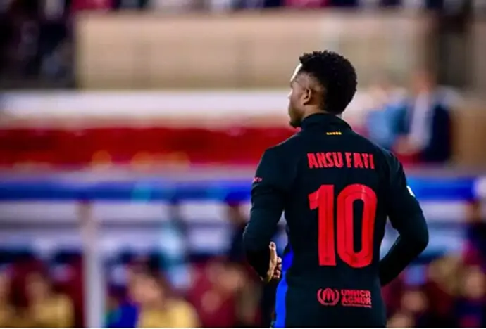 El jugador azulgrana Ansu Fati. / x