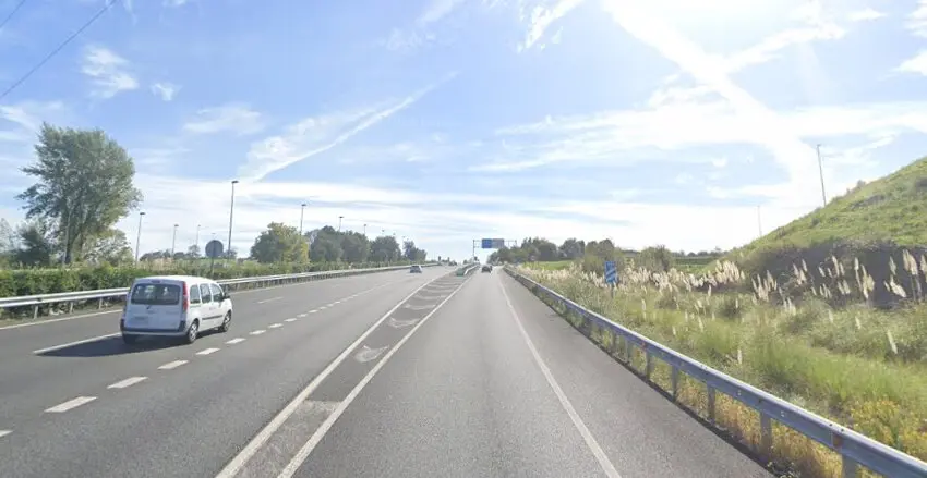 S-10, lugar en el que tuvo lugar el accidente, carretera que ya se encuentra despejada. / G.M.