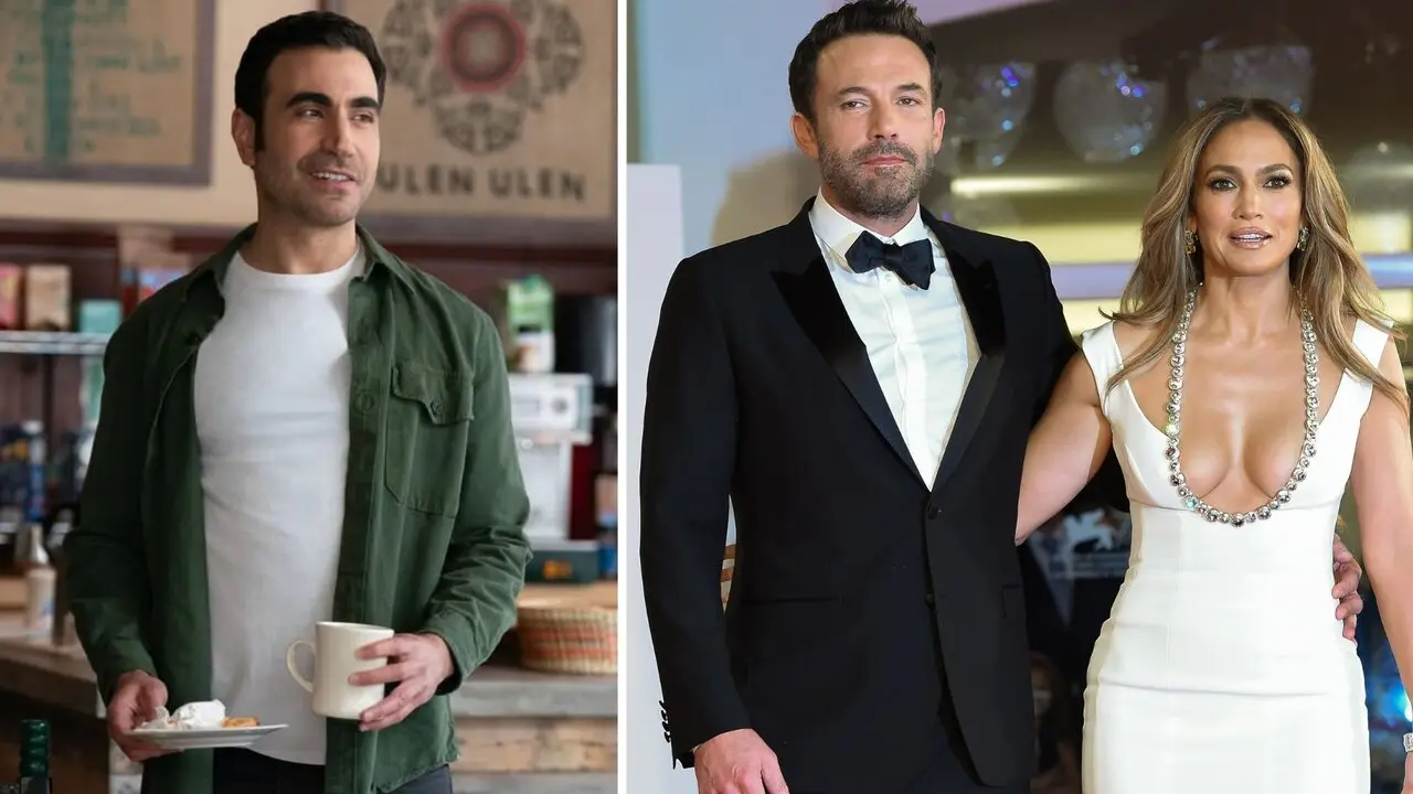 Brett Goldstein, el nuevo novio de Jennifer L&oacute;pez (izq) y Ben Affleck y Jennifer L&oacute;pez en un evento cuando eran pareja (dcha). / EP