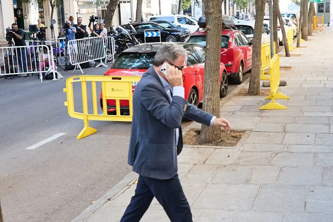El administrador &uacute;nico de Servinaba Antxon Alonso a su llegada al Tribunal Supremo. / Jes&uacute;s Hell&iacute;n