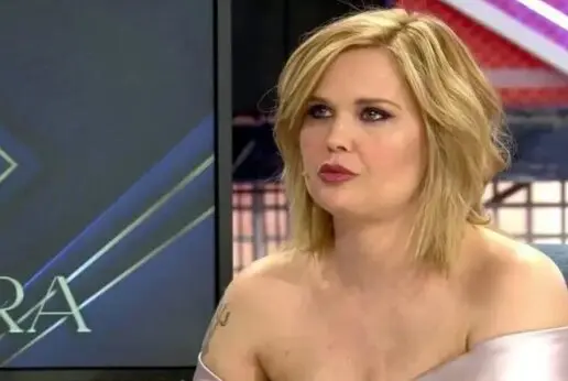 Miriam S&aacute;nchez durante una entrevista en Telecinco. / Mediaset
