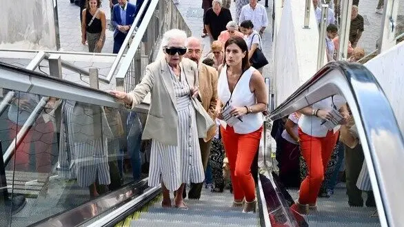 La alcaldesa, Gema Igual durante la inauguraci&oacute;n. / A.E