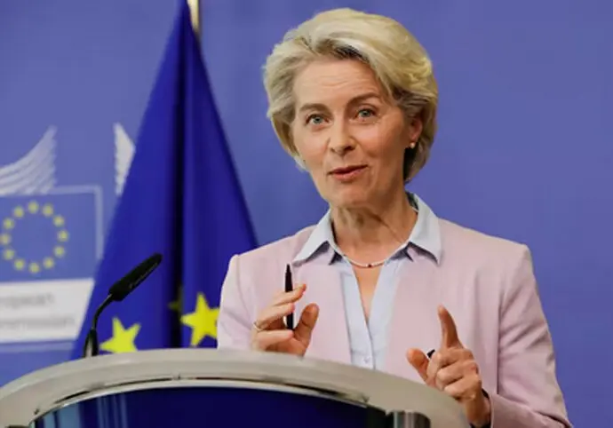 La presidenta de la Comisi&oacute;n Europea, Ursula von der Leyen. / x