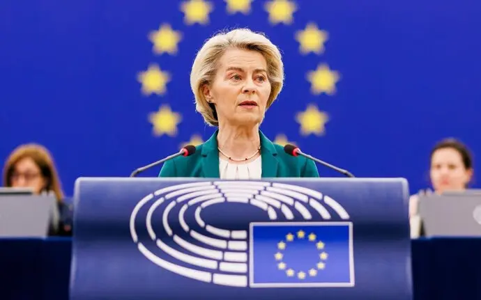 La presidenta de la Comisi&oacute;n Europea, Ursula von der Leyen. / x