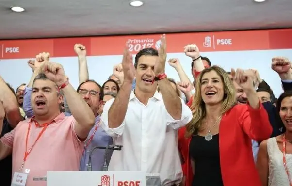 Pedro S&aacute;nchez tras ganar las primarias. / EP