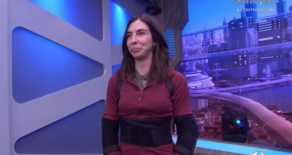 Marta Jim&eacute;nez durante una de sus intervenciones en 'El Hormiguero'. / Antena3