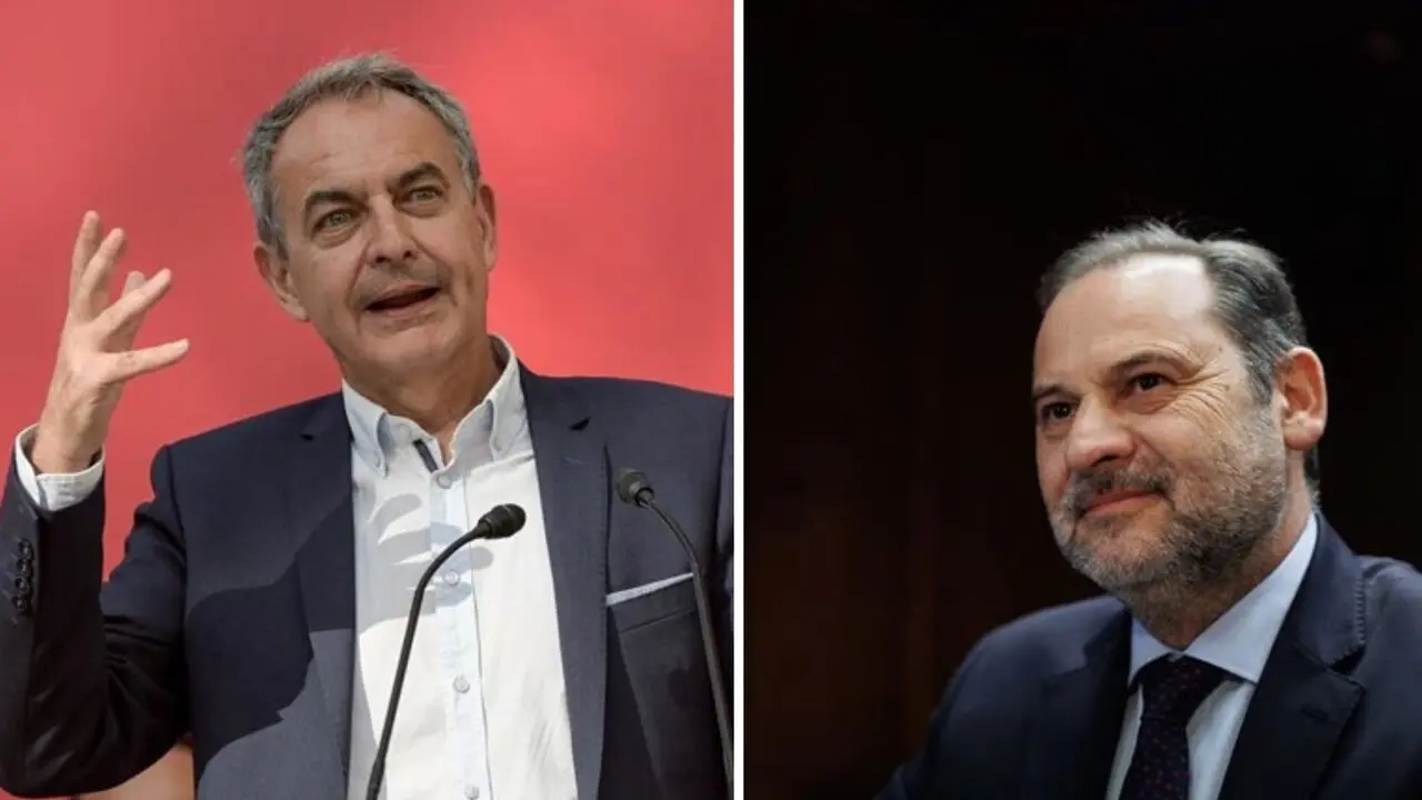 Jos&eacute; Luis Rodr&iacute;guez Zapatero y Jos&eacute; Luis &Aacute;balos, dos de los implicados en la trama. / EP
