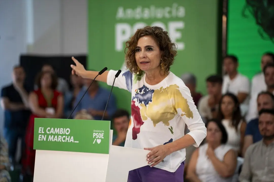 La l&iacute;der del PSOE-A, Mar&iacute;a Jes&uacute;s Montero, en un acto en Jerez. / Miguel &Aacute;ngel Junquera