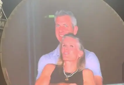 Andy Byron, CEO de la compa&ntilde;&iacute;a Astronomer, a y Kristin Cabot, directora de Recursos Humanos, pillados en el concierto de ColdPlay. / RRSS