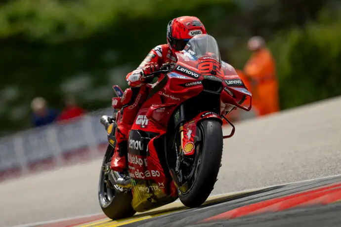 El piloto espa&ntilde;ol Marc M&aacute;rquez (Ducati), en el GP de Alemania. / x