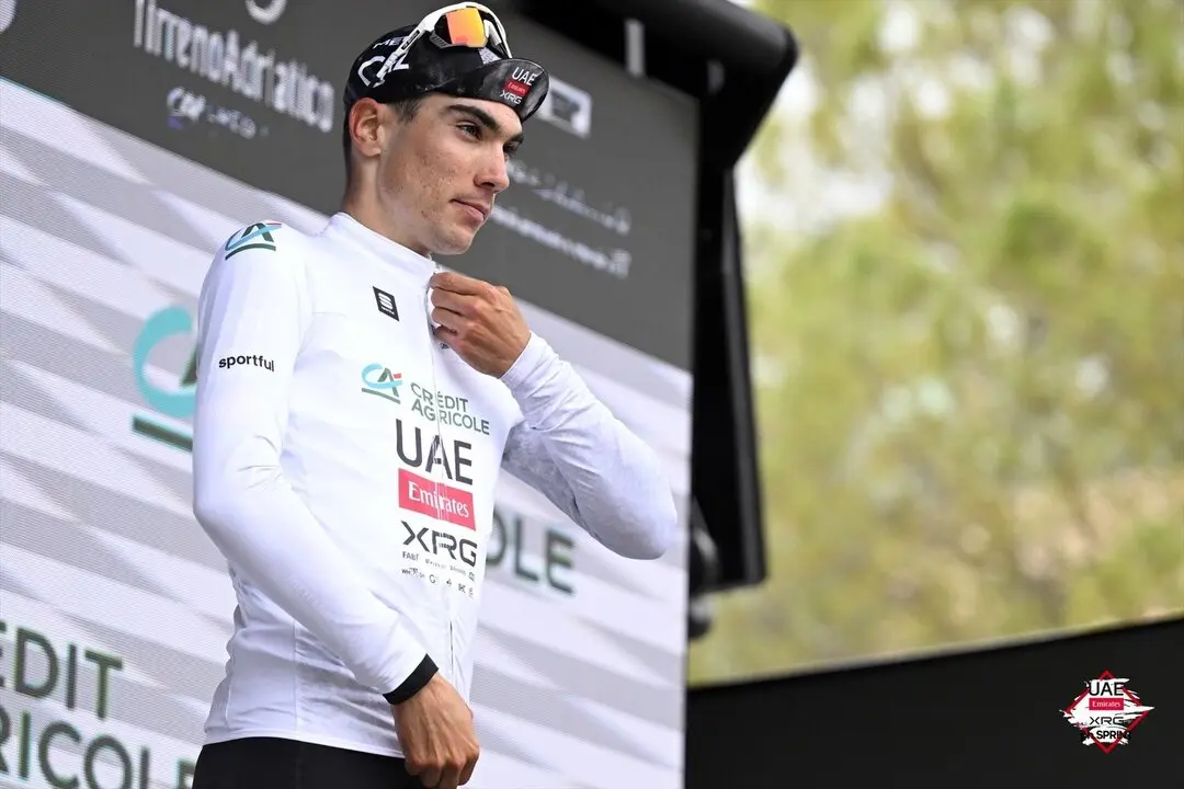 El ciclista espa&ntilde;ol, Juan Ayuso. / UAE