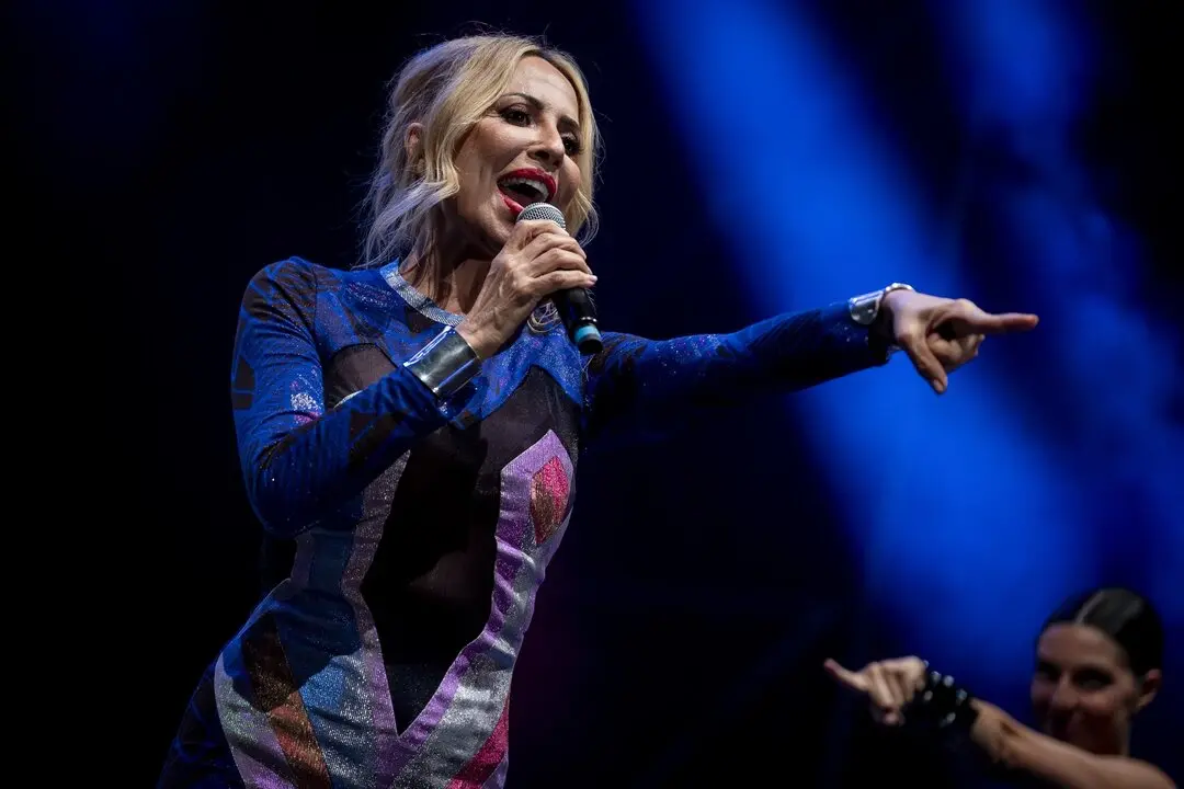 Marta S&aacute;nchez durante el concierto &lsquo;20 a&ntilde;os de amor'. / A. P&eacute;rez Meca