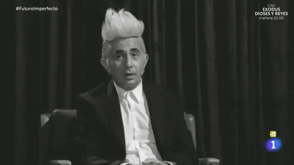 Berto Romero interpret&oacute; al cineasta David Lynch en una escena c&oacute;mica. / EP