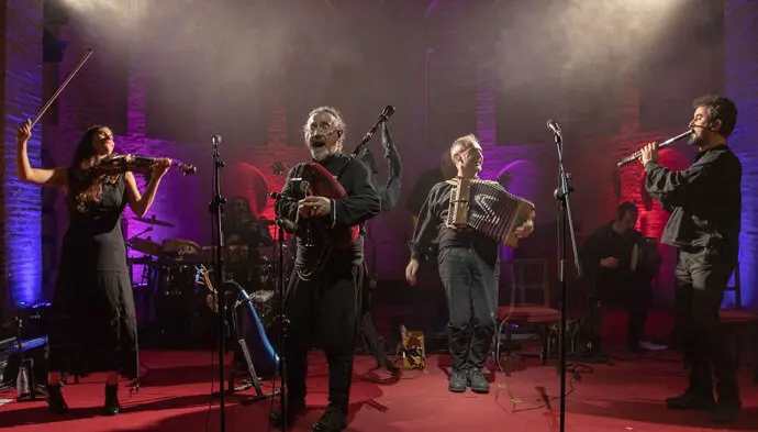 El grupo gallego de m&uacute;sica folk 'Luar na Lubre'. / x