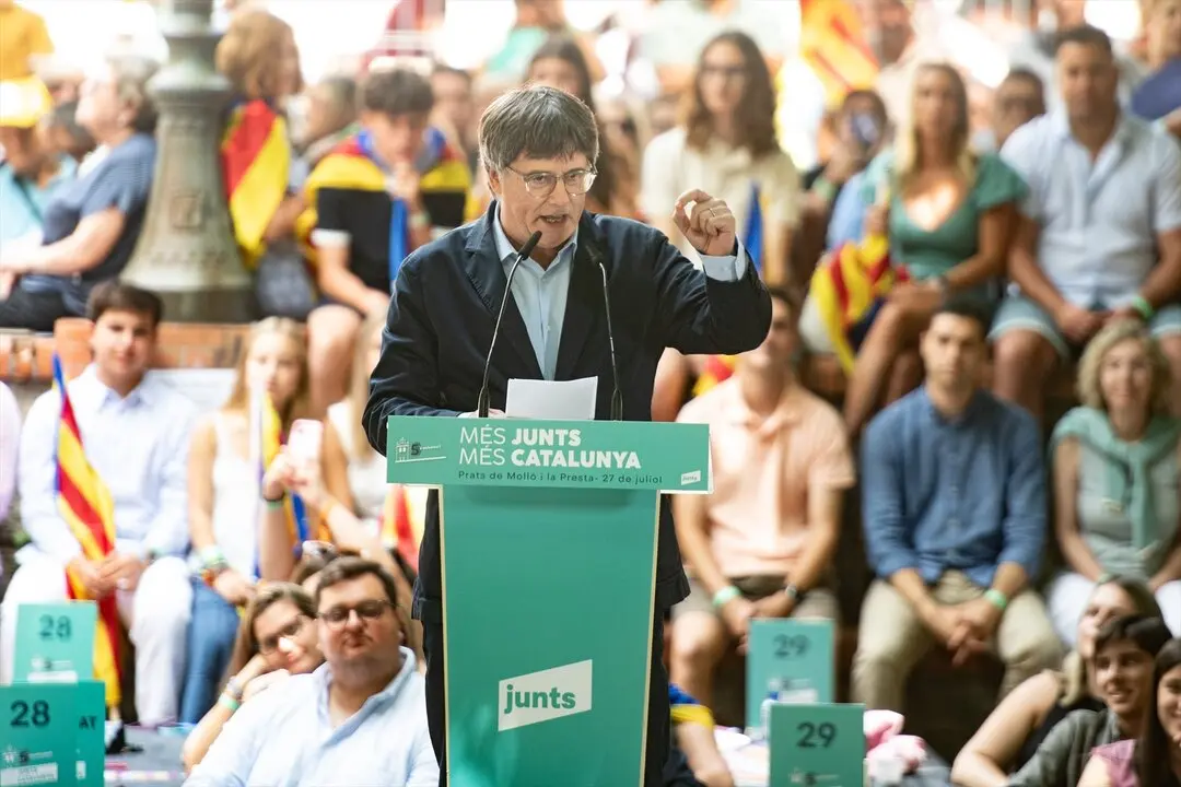 El presidente de Junts, Carles Puigdemont. / Gl&ograve;ria S&aacute;nchez