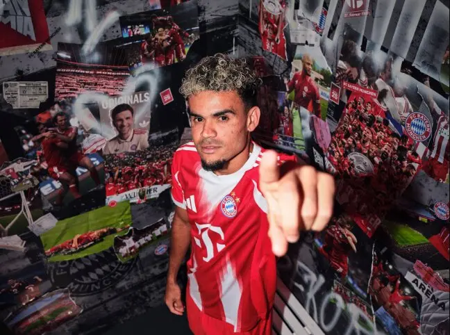 El nuevo jugador del Bayern, Luis Diaz. / X