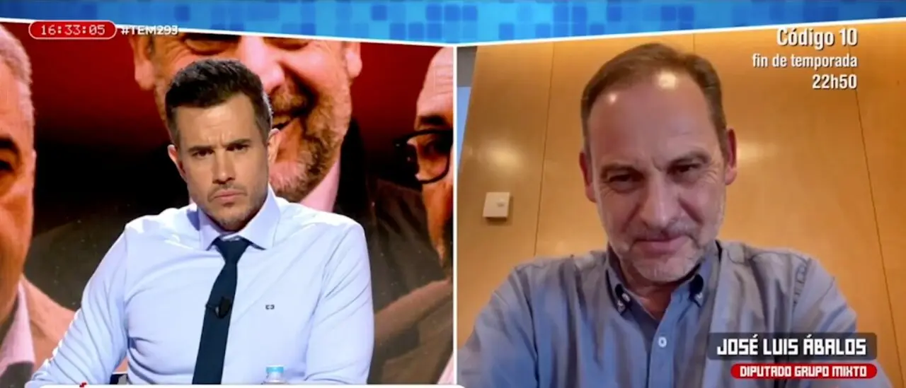 Jos&eacute; Luis &Aacute;balos en el programa 'Todo es Mentira'. / X
