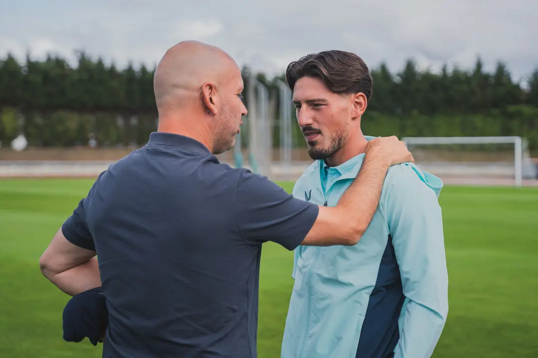 Jos&eacute; Alberto junto a Unai Vencedor en La Maruca. / RRC