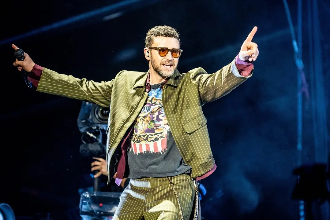 El cantante, Justin Timberlake, durante un concierto. / Mirko Fava