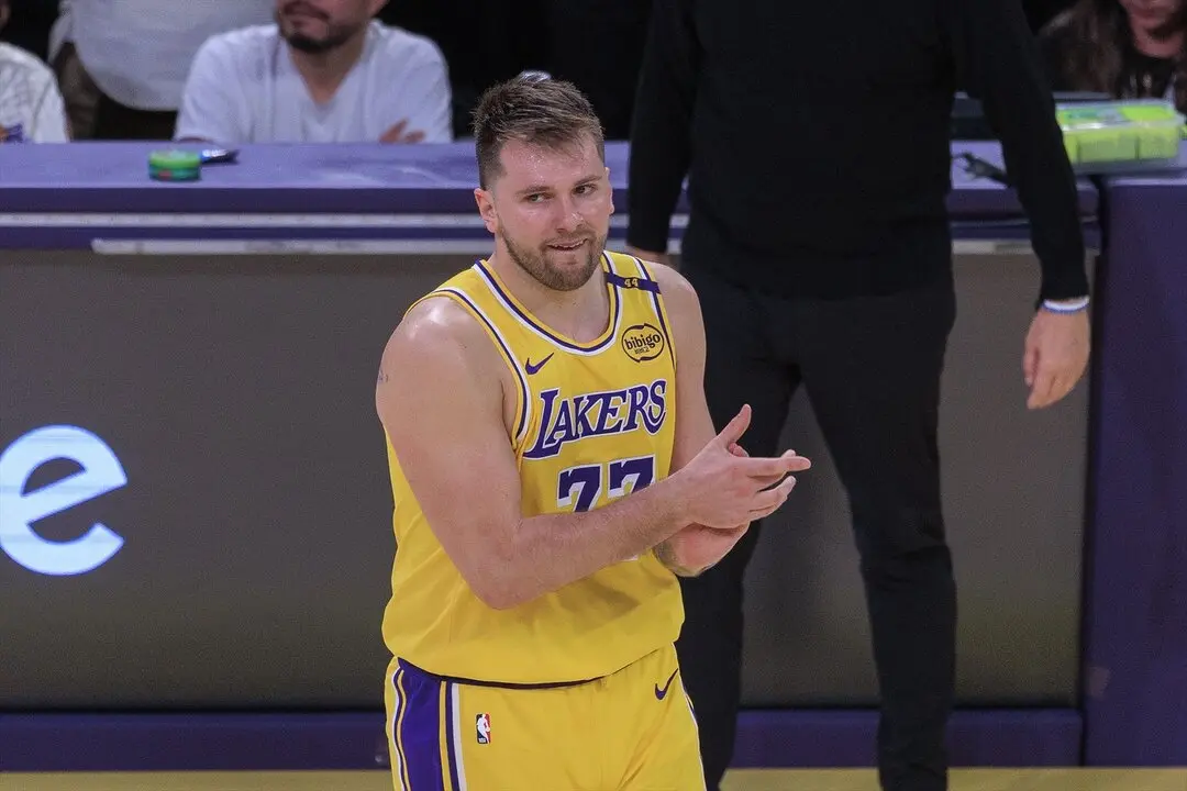 Luka Doncic en un partido con los Lakers. / EP