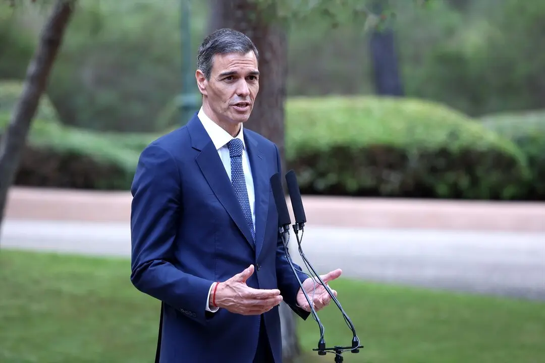 El presidente del Gobierno, Pedro S&aacute;nchez, ofrece una rueda de prensa. / Isaac Buj