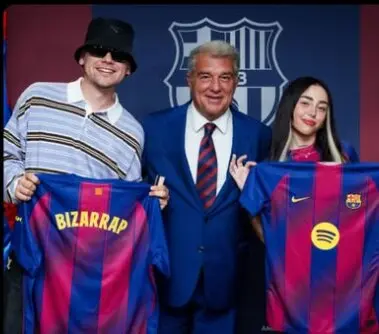 La cantante Nicki Nicole con una camiseta del Barcelona. / Instagram