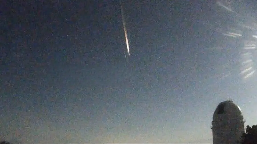 El fen&oacute;meno fue avistado desde diversas localizaciones en el sur y este de Espa&ntilde;a. / OBSERVATORIO ASTRON&Oacute;MICO DE CALAR ALTO (CAHA)