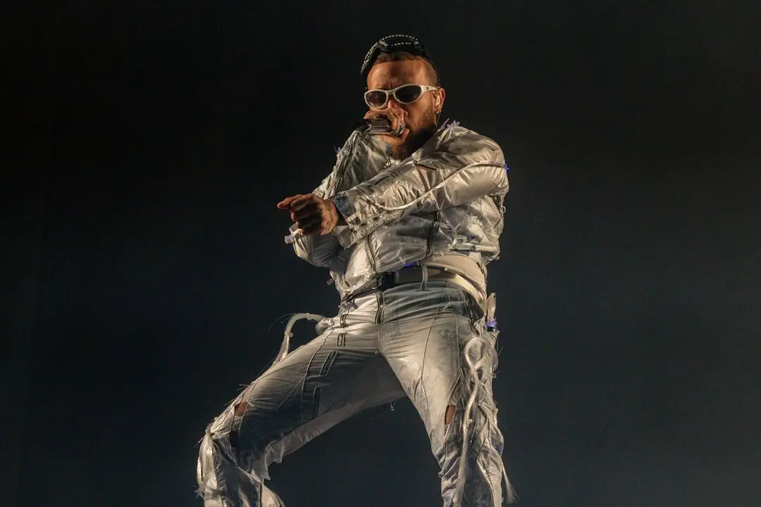 El artista Jhayco, durante su concierto. / Ricardo Rubio / Archivo