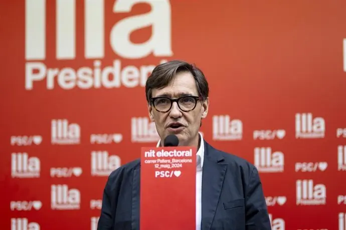 El presidente de Catalu&ntilde;a, Salvador Illa. / EP