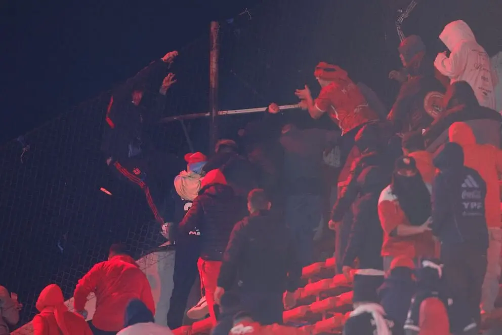 Disturbios durante la Copa Sudamericana. / X