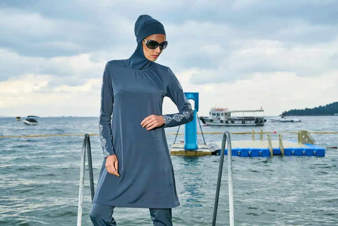 Una mujer con burkini. / A.P.
