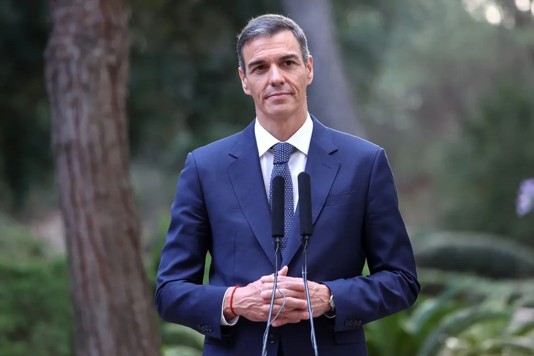 El presidente del Gobierno, Pedro S&aacute;nchez, ofrece una rueda de prensa. / Isaac Buj