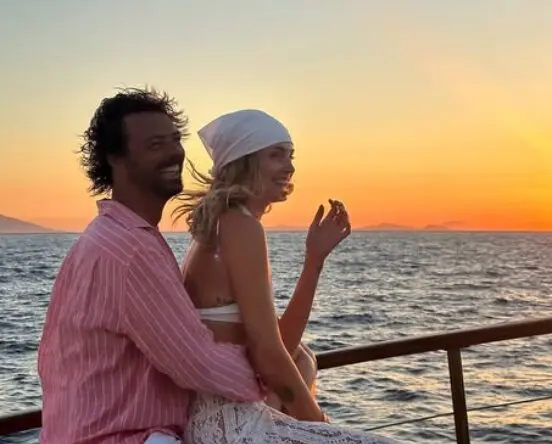 Chiara Ferragni junto a su novio. / Instagram
