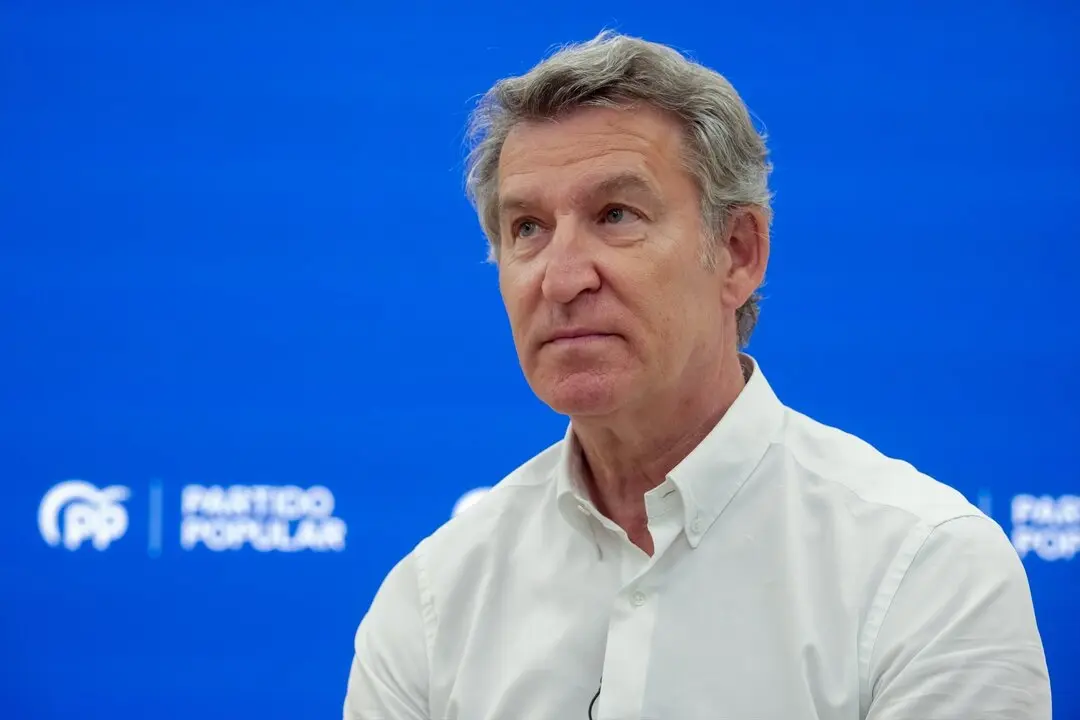 El l&iacute;der del PP, Alberto N&uacute;&ntilde;ez Feij&oacute;o, en una entrevista. / C&eacute;sar Anxina