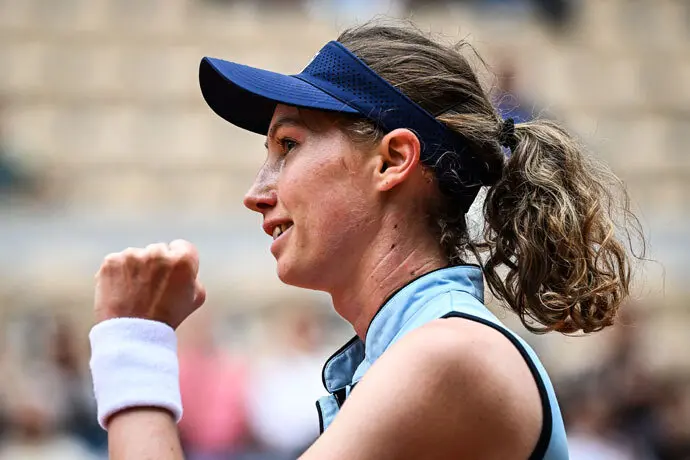 La tenista c&aacute;ntabra Cristina Bucsa en el US Open. / x
