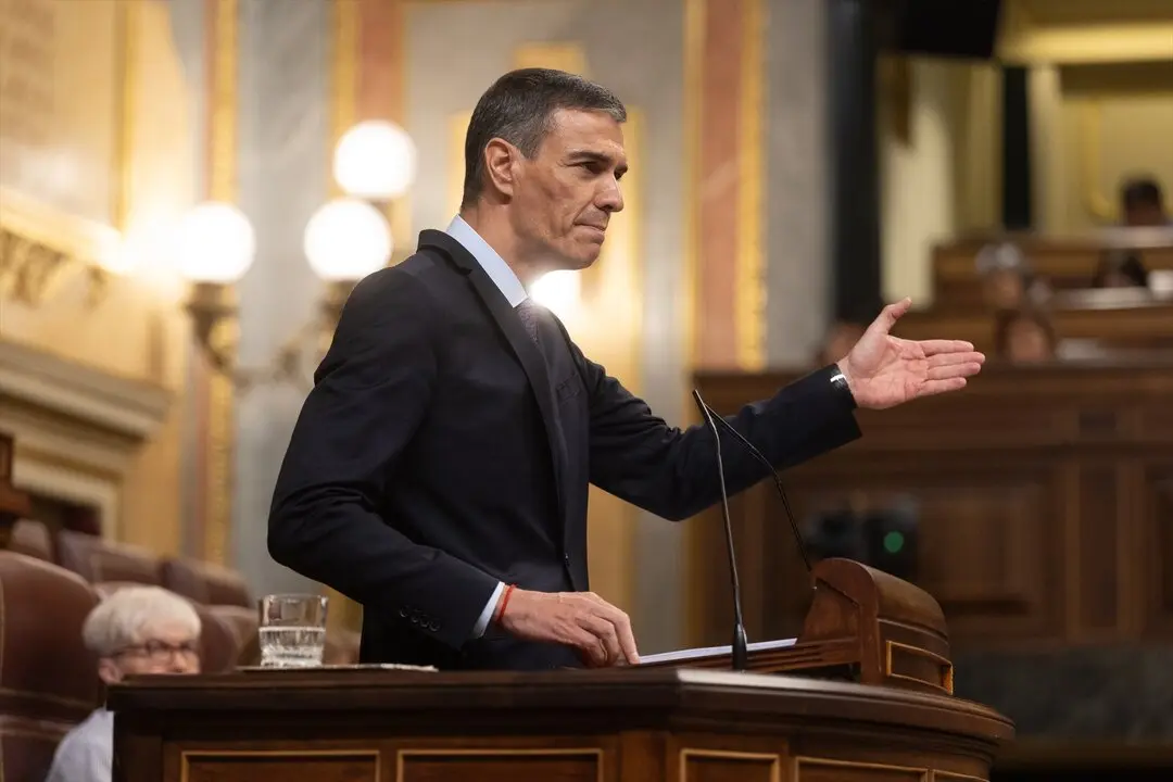 El presidente del Gobierno, Pedro S&aacute;nchez, interviene durante un pleno extraordinario, en el Congreso de los Diputados. / Eduardo Parra