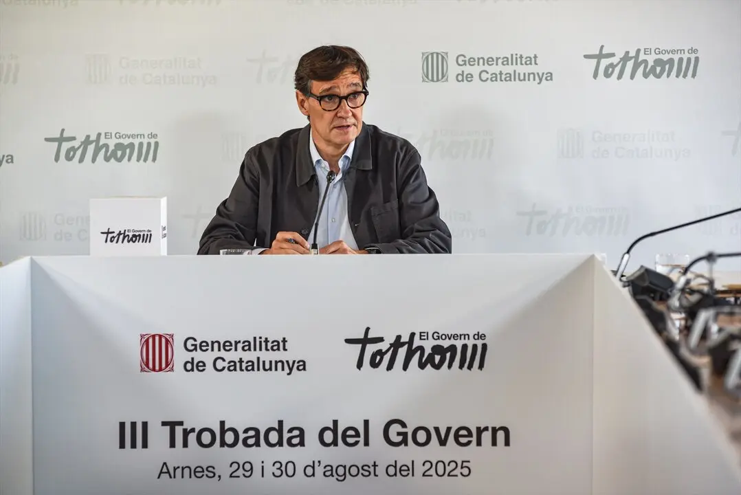 El presidente de la Generalitat de Catalu&ntilde;a, Salvador Illa. / Alberto Paredes