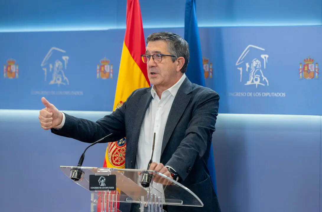 La portavoz del PSOE en el Congreso, Patxi L&oacute;pez. / EP